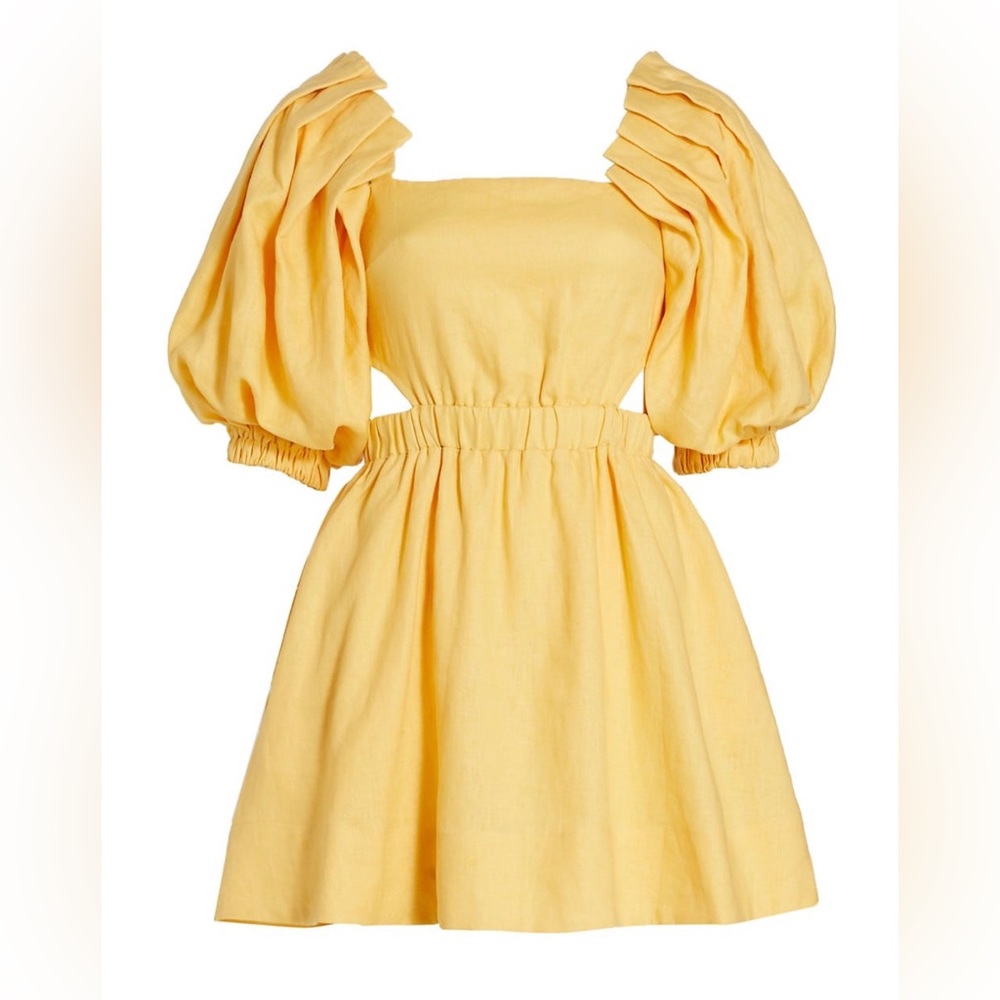 Crafted of washed linen, the Noble minidress